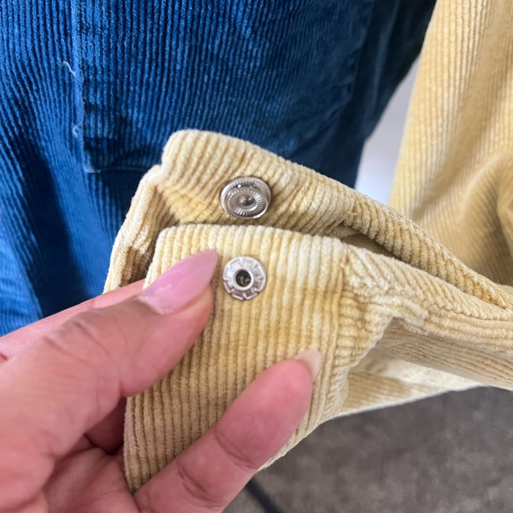 Nasty Gal Blue, yellow, and Green, red Corduroy Shirt - Picture 11 of 12